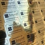 Mirror Gold Vinyl labels