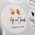 Recycled Paper with Foil labels