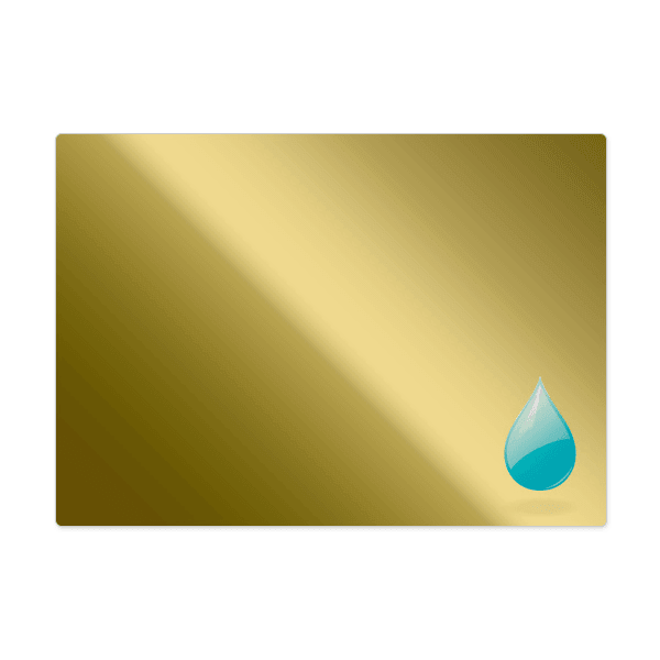 Rectangular Polished Gold Labels