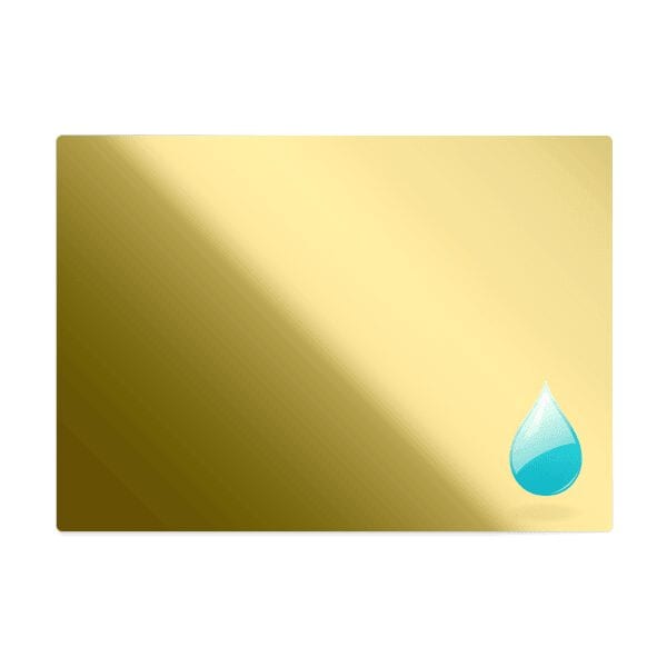 Rectangular Satin Gold Labels