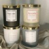 candle labels - white matt finish