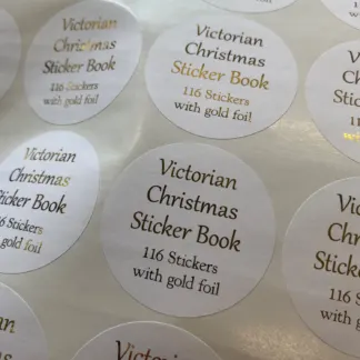 Labels printed on Gold foil - uncoated paper