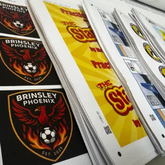 Labels printed on Paper labels - white uncoated (sheets)
