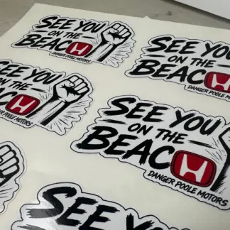 Labels printed on Gloss vinyl - Permanent