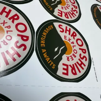 Labels printed on Gloss vinyl - Permanent