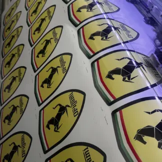 Labels printed on Gloss vinyl - High Tack