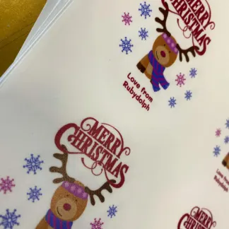 Clear Labels – Waterproof Vinyl example