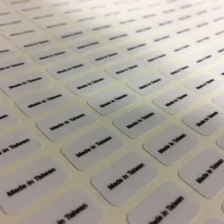Laminated Durable Waterproof Vinyl Labels example