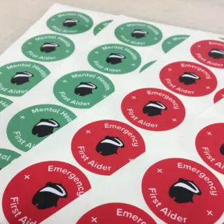 Laminated Durable Waterproof Vinyl Labels example