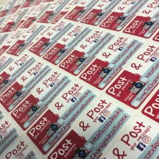 High Tack Labels example