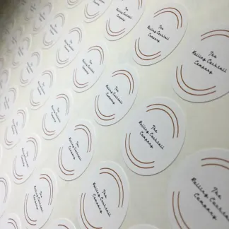 High Tack Labels example