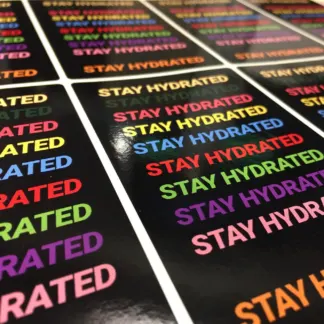 High Tack Labels example