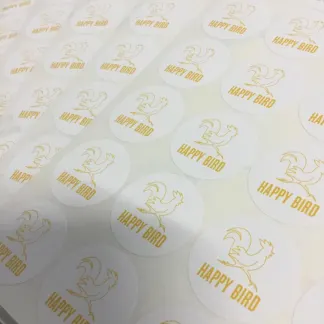 High Tack Labels example