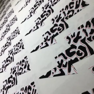 Labels printed on Gloss vinyl – Permanent