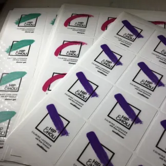 Window Stickers, Cosmetic Labels example