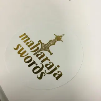 Labels printed on Gold foil – uncoated paper