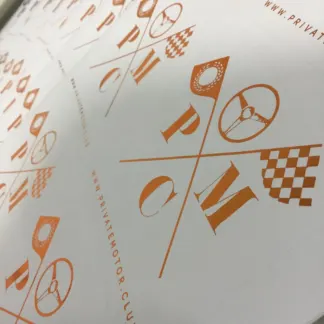 Labels printed on Gold foil – uncoated paper
