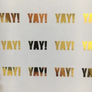 Labels printed on Gold foil – uncoated paper