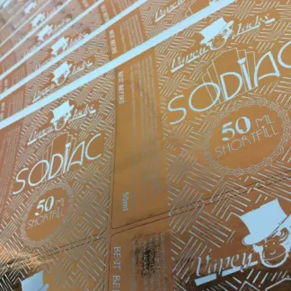 Labels printed on Gold foil – uncoated paper