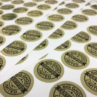 Gold Labels – Metallic Polished Finish example