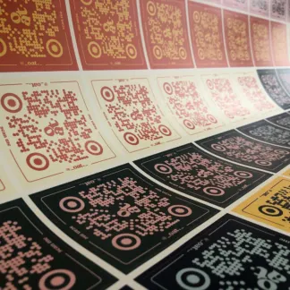 Waterproof Labels and Stickers, Barcode Labels example