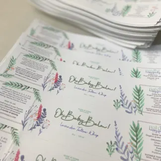 Waterproof Labels and Stickers example