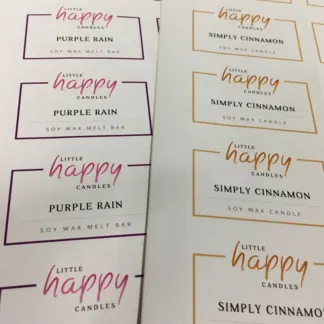 Candle Labels example