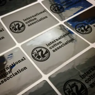Silver Labels – Metallic Polished Finish example