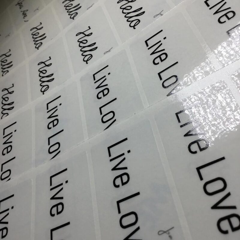#clearwaterprooflabels #glossy #rectangular #waterproof #stickers #labels #cv9130 #stickythingsltd @stickythingsltd