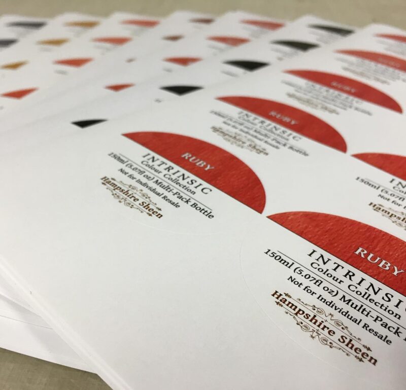 Split your label order evenly, over as many designs as you need! #paperlabels #oval #uncoated #permanent #premiumpaper #labels